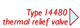 Thermal relief valve 14480